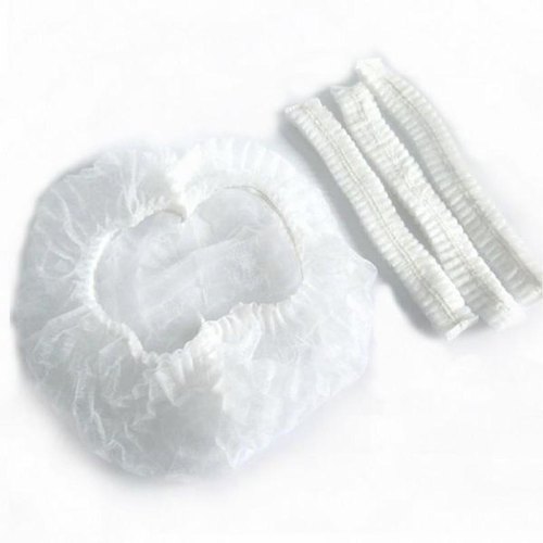 White Disposable Bouffant Cap (10pcs )